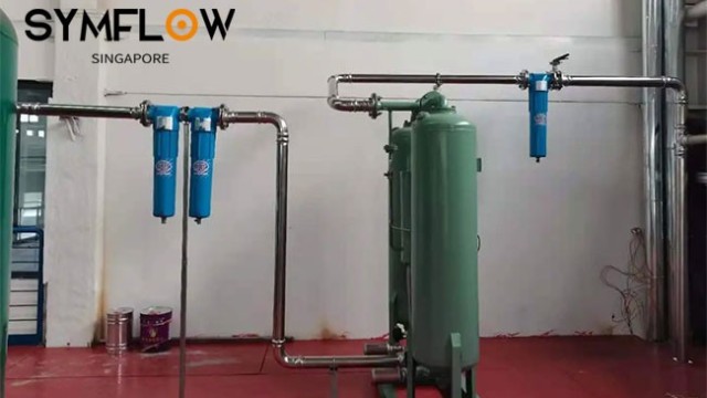 空壓機不銹鋼管道采用雙卡壓連接會松脫嗎？