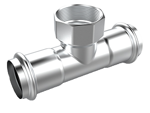 不銹鋼卡壓式內(nèi)牙三通